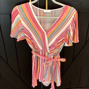 Small striped romper